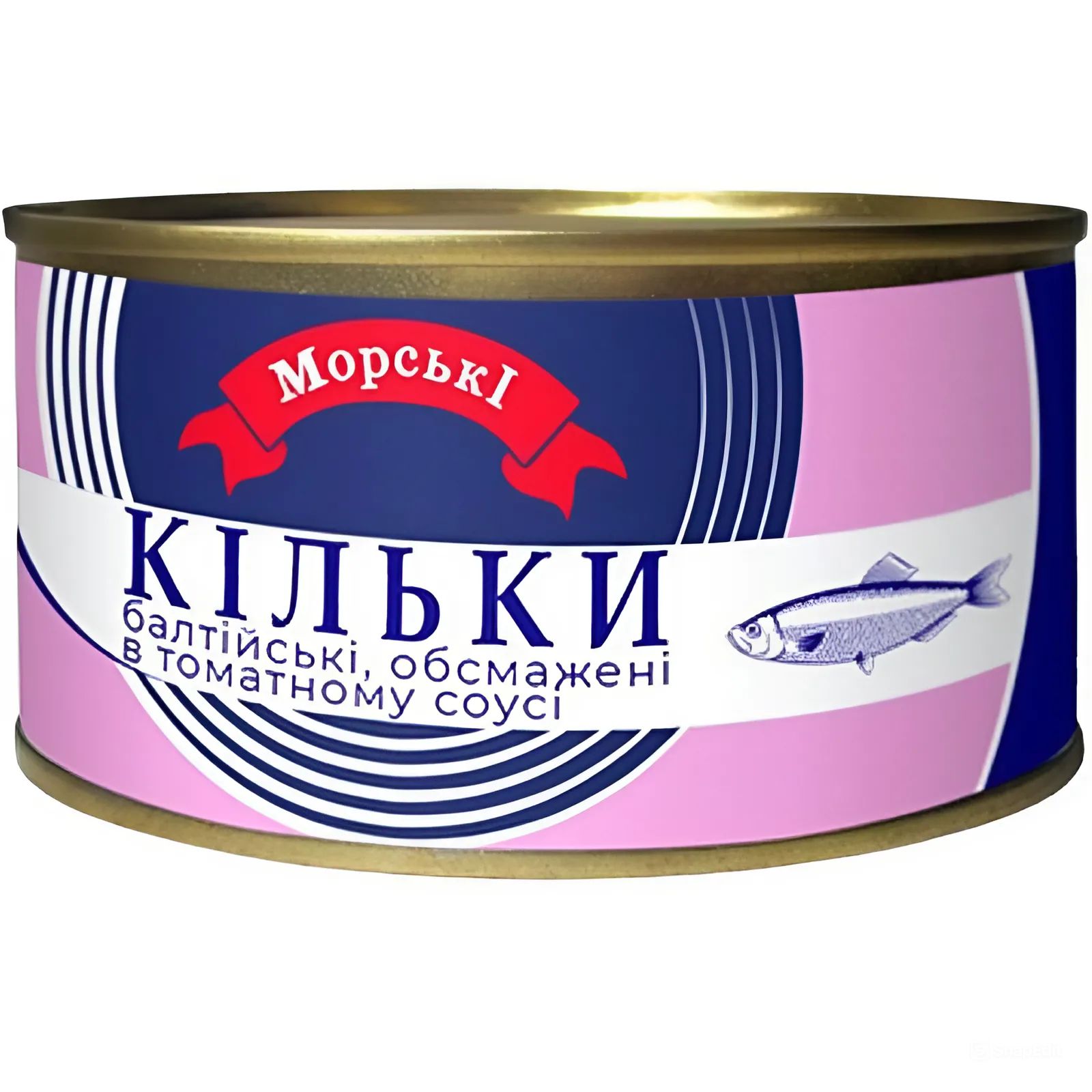 Кильки балтийские Морські №5 обжаренные в томатном соусе 240 г - фото 1