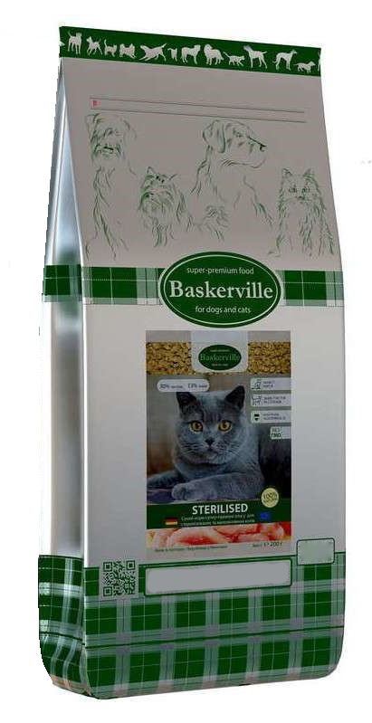 Сухой корм для кошек Baskerville Sterilised Katze, 7,5 кг - фото 1