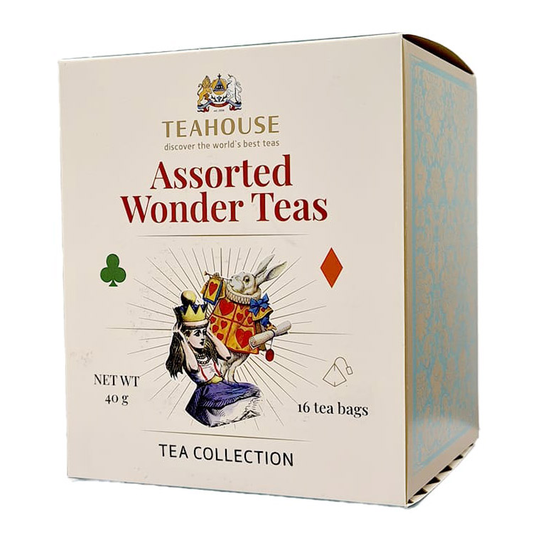 Чай асорті Teahouse Assorted Wonder Teas Аліса у пірамідках 40 г (16 шт. х 2.5 г) - фото 1