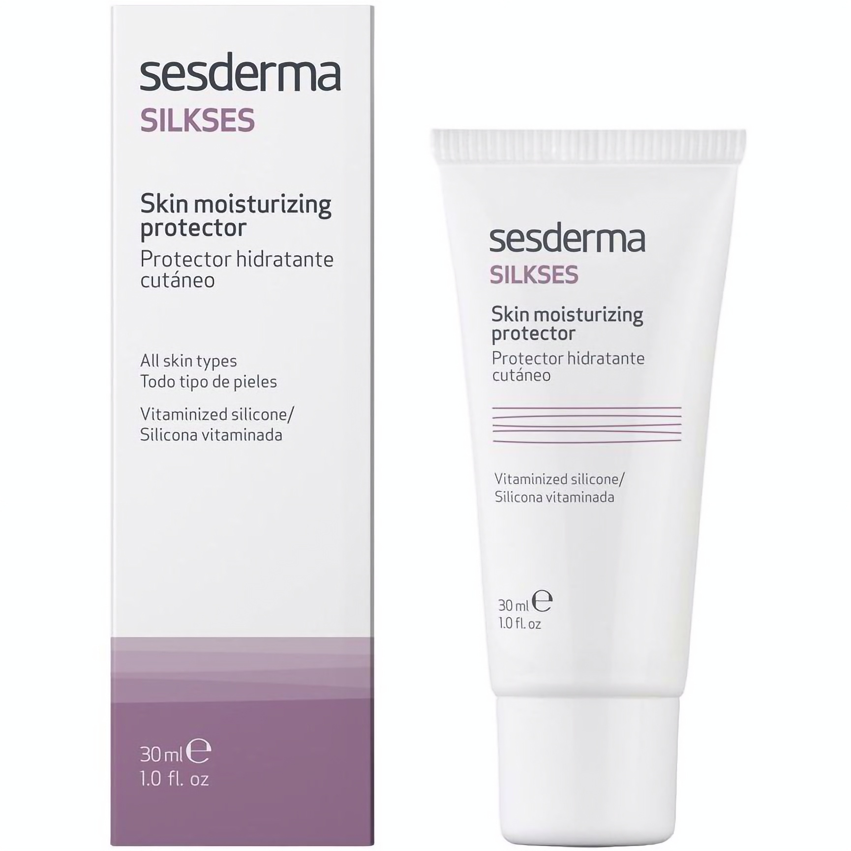 Зволожувальний крем Sesderma Laboratories Silkses Skin Protective Cream, протектор для сухої шкіри 30 мл - фото 2