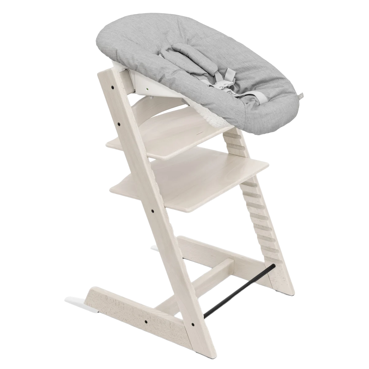 Набор Stokke Newborn Tripp Trapp Whitewash: стульчик и кресло для новорожденных (k.100105.52) - фото 1