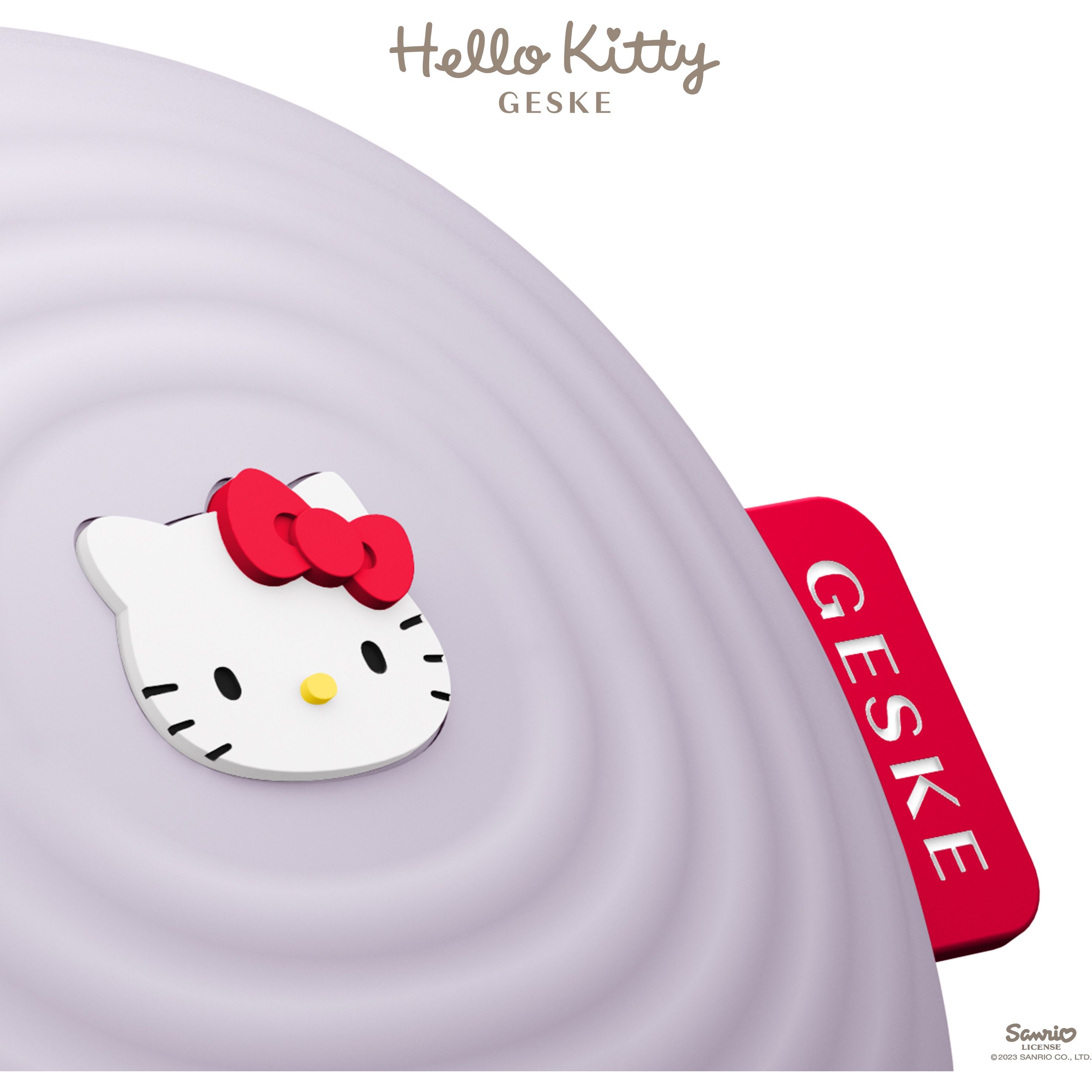 Электронная звуковая щетка для лица GESKE Sonic Facial Brush 4 в 1 by Hello Kitty фиолетовая - фото 4