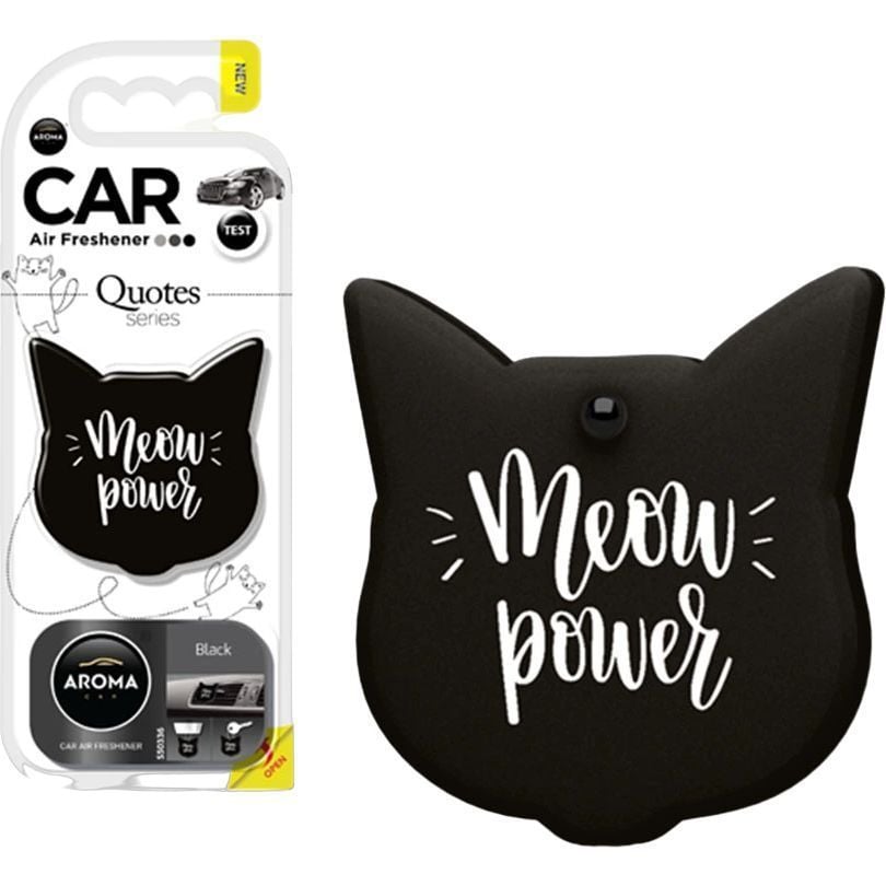 Ароматизатор Aroma Car Art Cats Quotes Black - фото 1