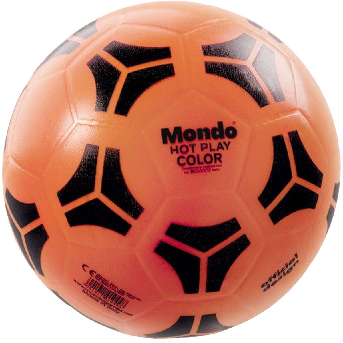 Футбольный мяч Mondo Hot Play Color, оранжевый, 23 см (01044) - фото 1