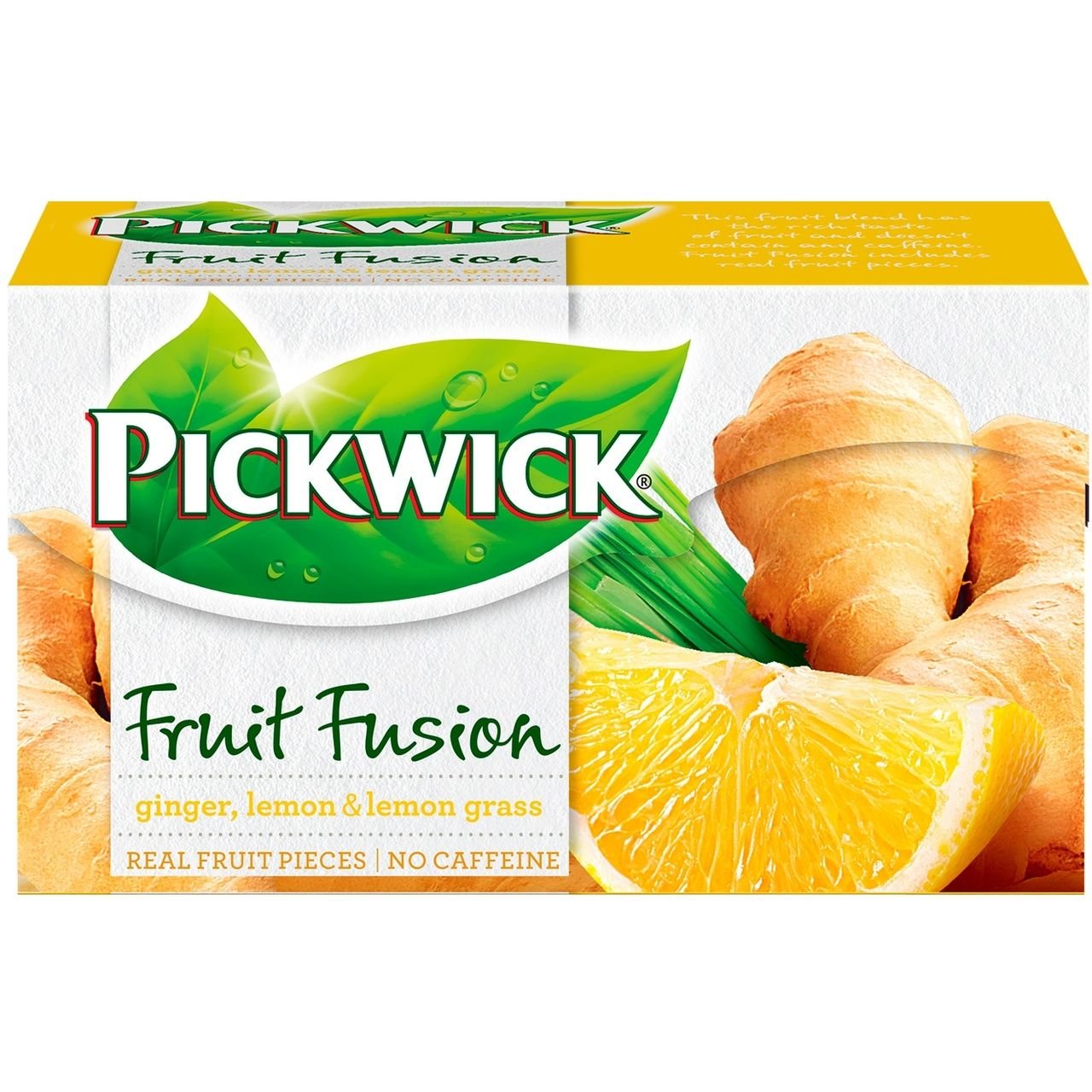 Чай фруктово-травяной Pickwick имбирь-лемонграсс, 30 г (20 шт. х 1.5 г) (907484) - фото 1