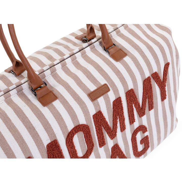 Сумка Childhome Mommy bag stripes nude/terracotta (CWMBBSTNR) - фото 5