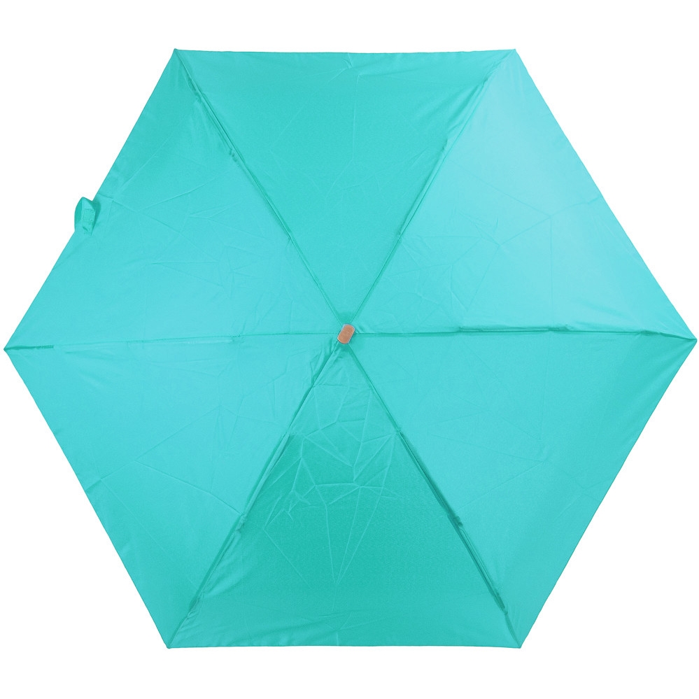 Женский складной зонтик механический Art Rain 93 см бирюзовый - фото 1