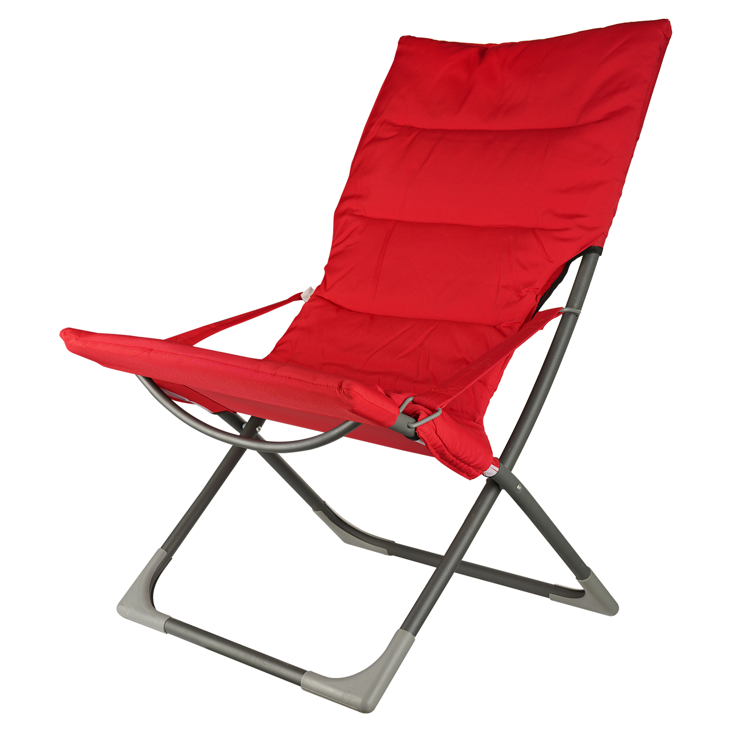 Кресло складное Market Union с подлокотниками 65х83х93 см красное - фото 1