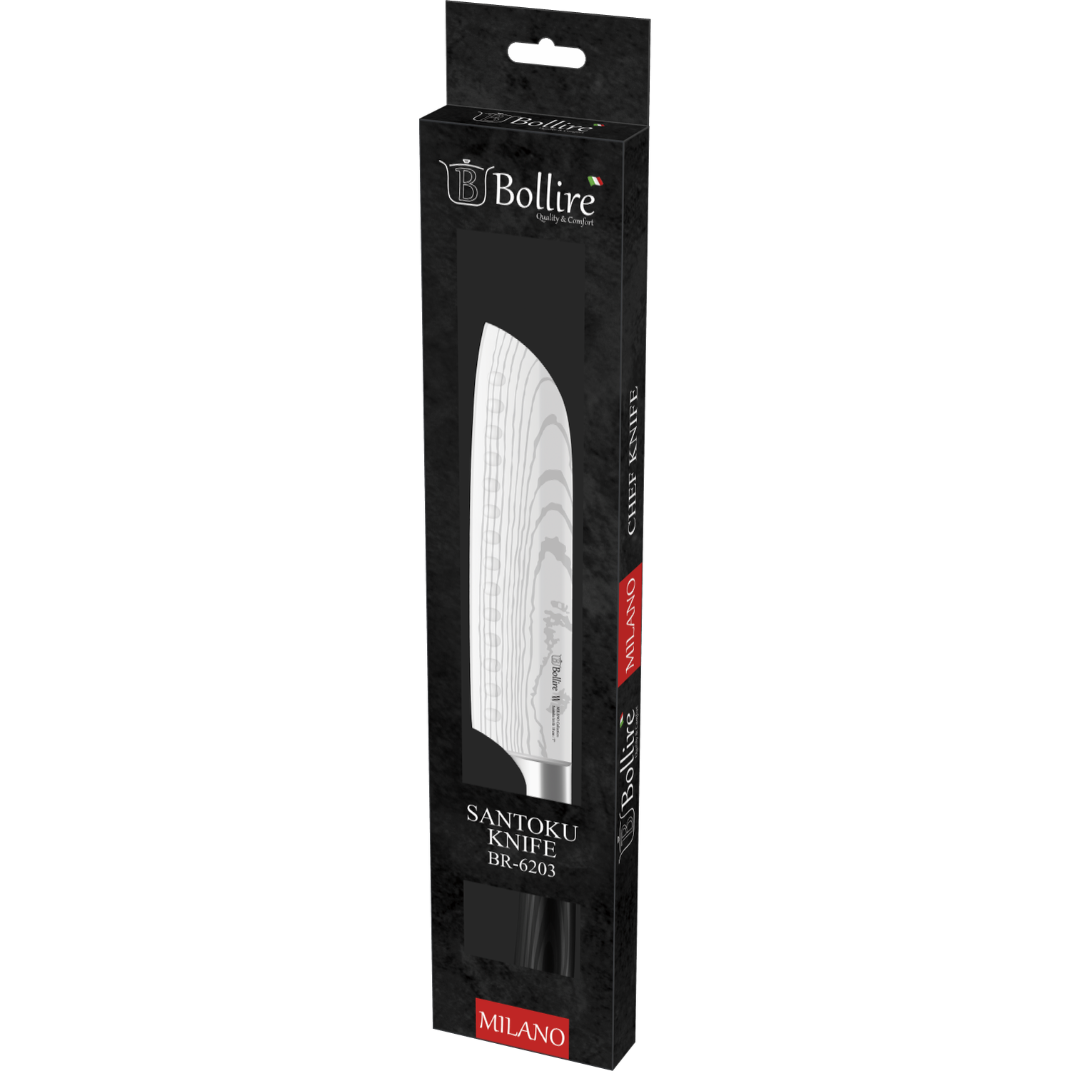 Нож сантоку Bollire Milano, 18 см (BR-6203) - фото 3