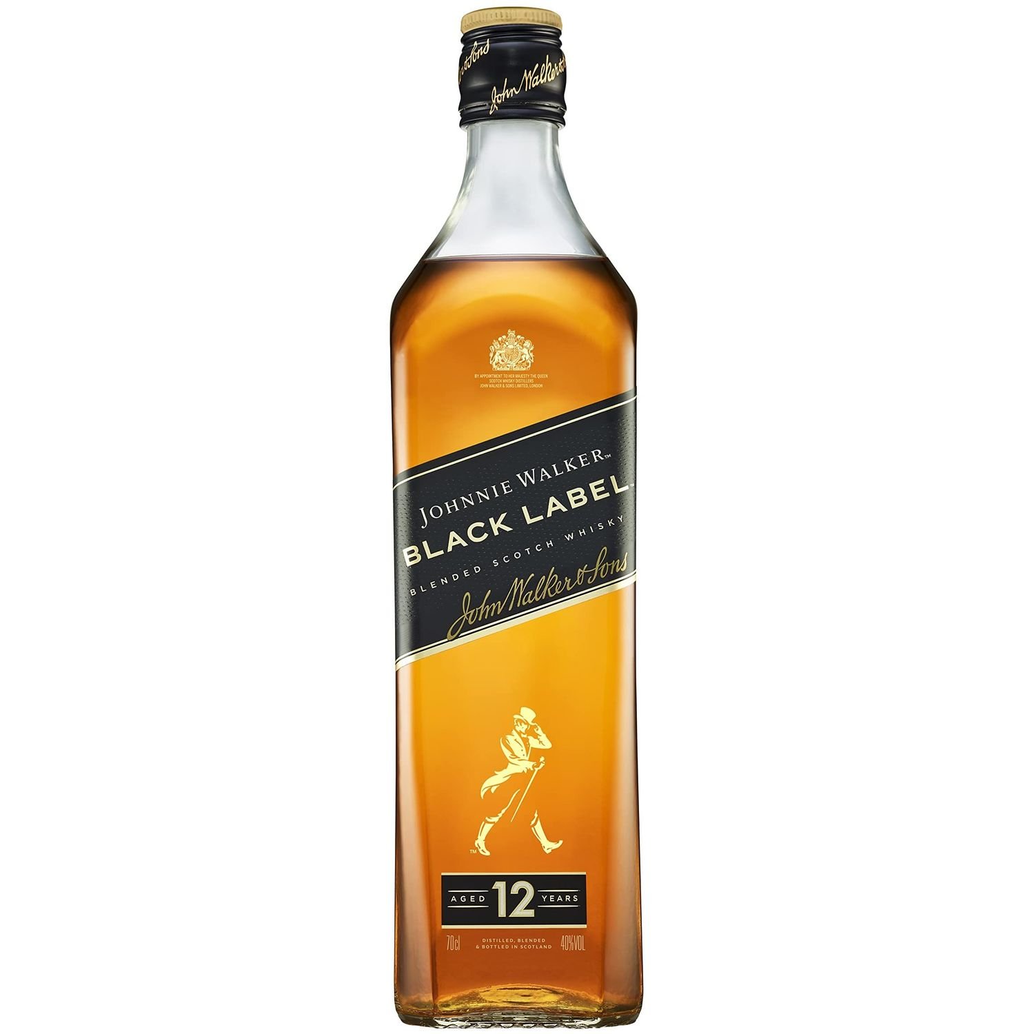 Виски Johnnie Walker Black Label Blended Scotch Whisky 40% 1 л (31773) - фото 1
