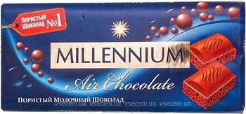 Шоколад молочний Millennium Premium пористий, 90 г (621433) - фото 1