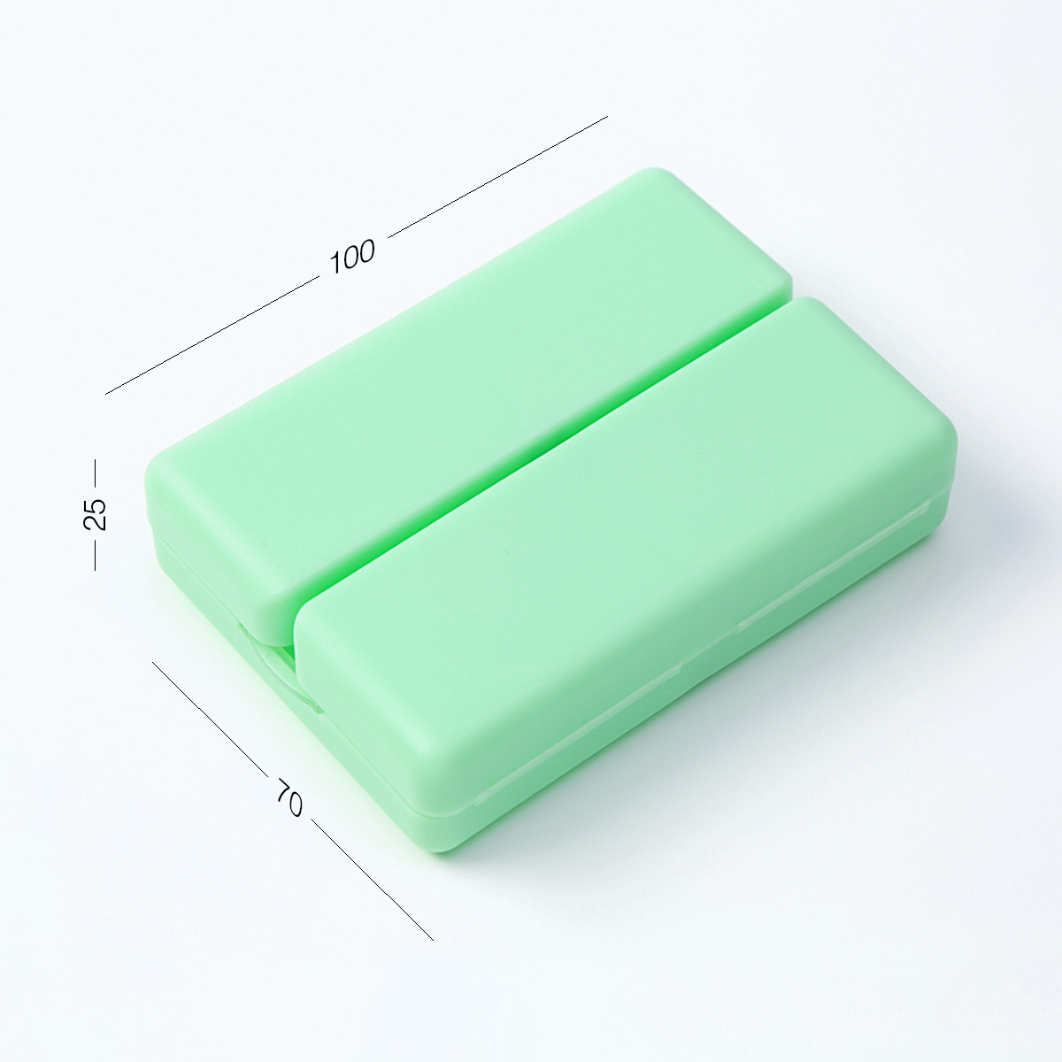 Органайзер для таблеток МВМ My Home на 7 отделений 100х70х25 мм зеленый (PC-22GREEN) - фото 2