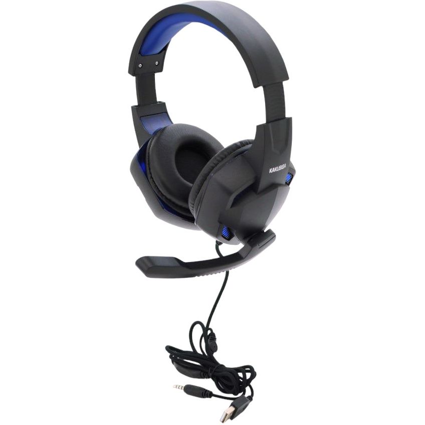 Игровые наушники iKAKU KSC-713 Zhanhun Black/Blue с микрофоном - фото 1