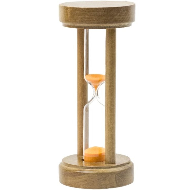 Песочные часы настольные Стеклоприбор 4-21, 5 минут, бежевые (300578) - фото 1