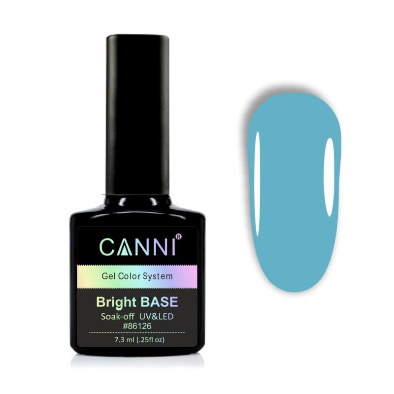 Цветное базовое покрытие Canni №661 светло голубой 7.3 мл - фото 2