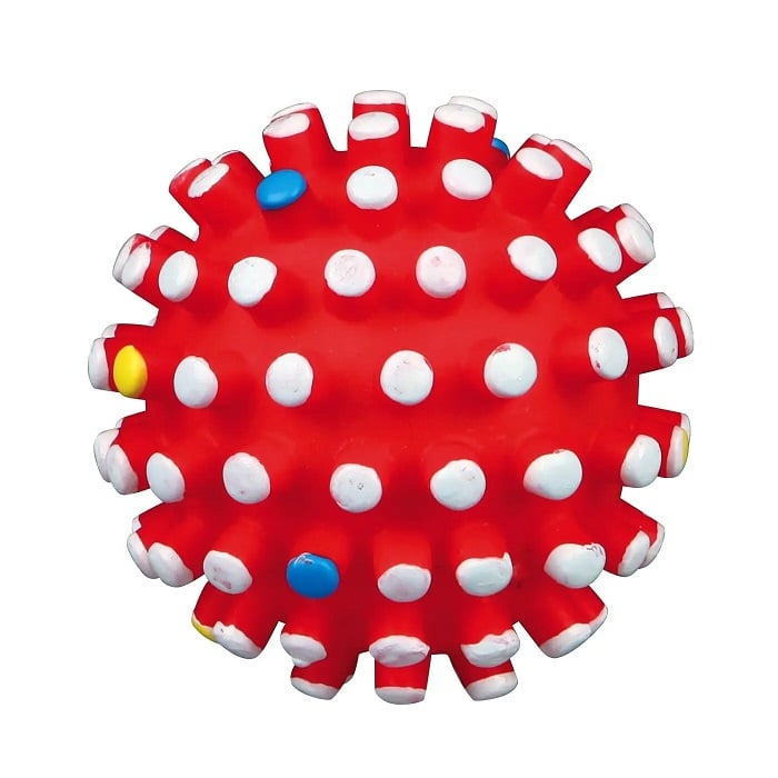 Игрушка для собак Trixie Мяч игольчатый с пищалкой, d 10 см, в ассортименте (3429 /12080) - фото 3