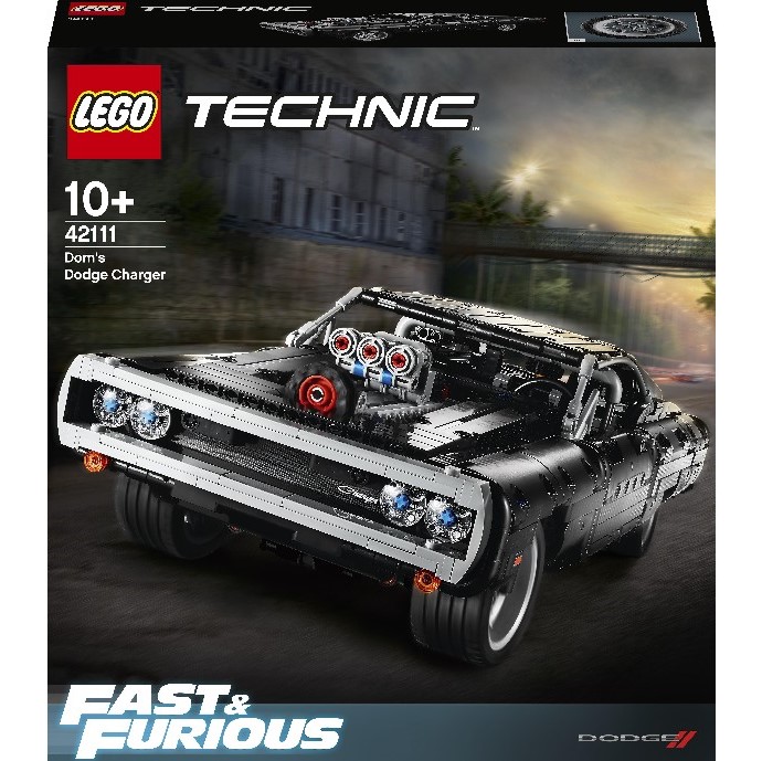 Конструктор LEGO Technic Dodge Charger Доминика Торетто, 1077 деталей (42111) - фото 1