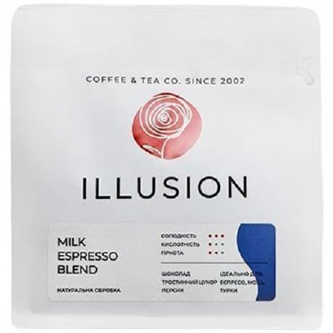 Кава в зернах Illusion Milk Espresso Blend (еспресо), 200 г - фото 1