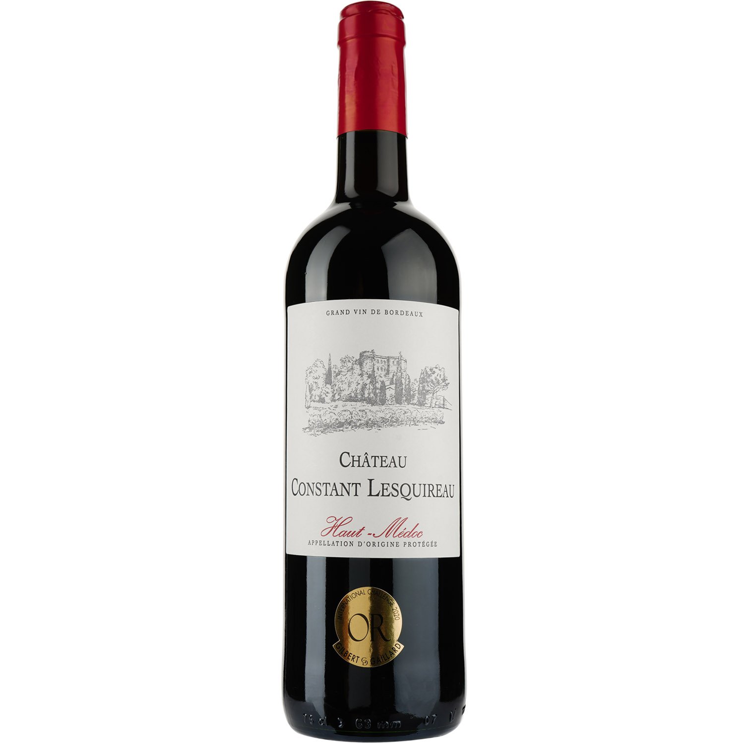 Вино Chateau Constant Lesquireau AOP Haut-Medoc 2019, красное, сухое, 0,75 л - фото 1