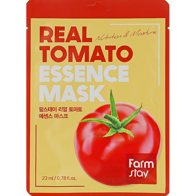 Маска для лица FarmStay Real Tomato Essence Mask Томат 23 мл - фото 1