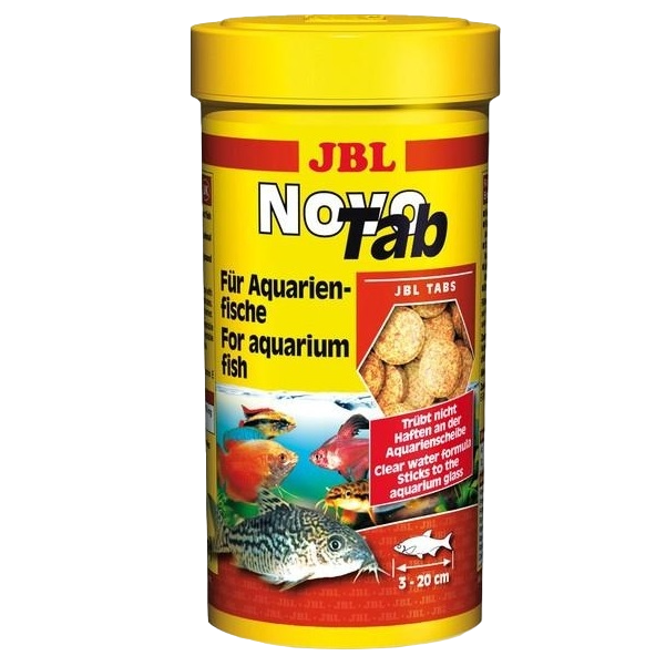 Корм для будь-яких акваріумних риб JBL Novo Tab, у формі таблеток, 250 мл - фото 1