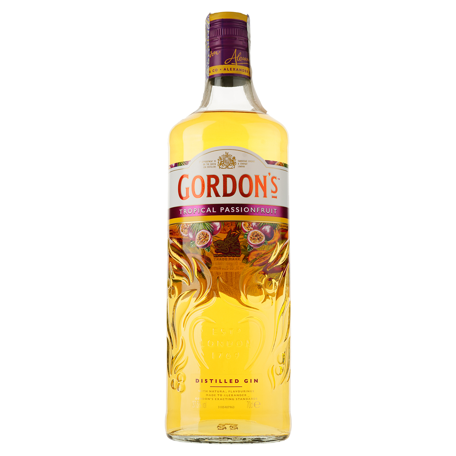 Алкогольний напій на основі джину Gordon's Tropical Passionfruit, 37,5%, 0,7 л - фото 1