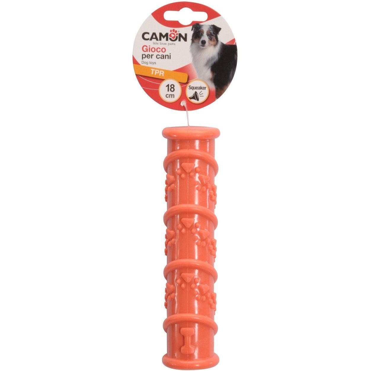 Игрушка для собак Camon Цилиндр, термопластичная резина, 18 см, в ассортименте - фото 2
