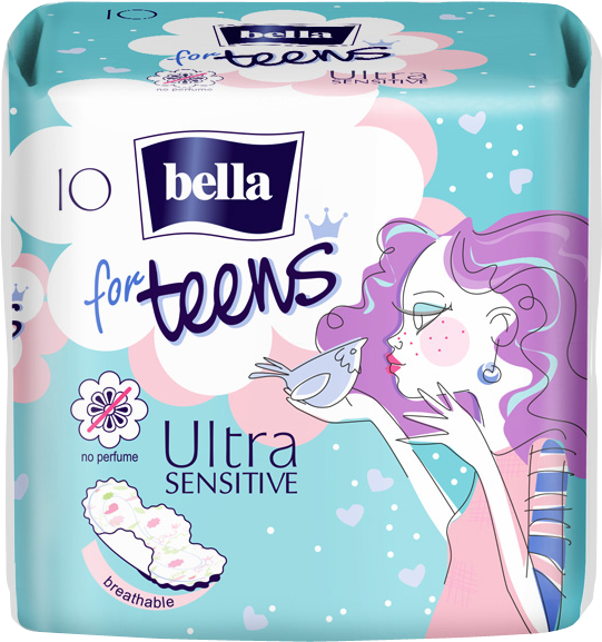 Гігієнічні прокладки Bella for Teens Ultra Sensitive, 10 шт. - фото 1
