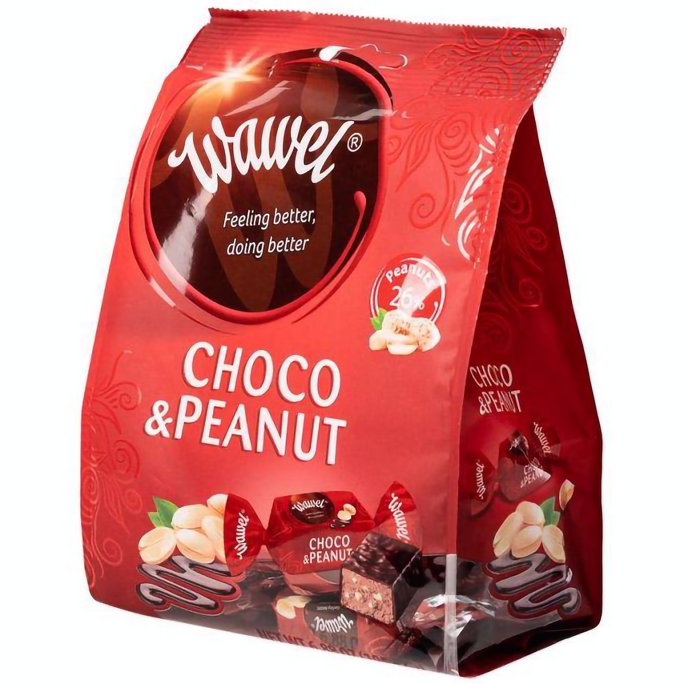 Цукерки Wawel Choco&Peanut шоколад з арахісом, 195 г (925501) - фото 2
