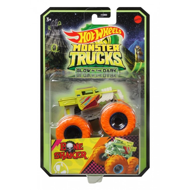 Базовая машинка-внедорожник Hot Wheels Monster Trucks Power Светящиеся в темноте 1:64 в ассортименте (HCB50) - фото 9