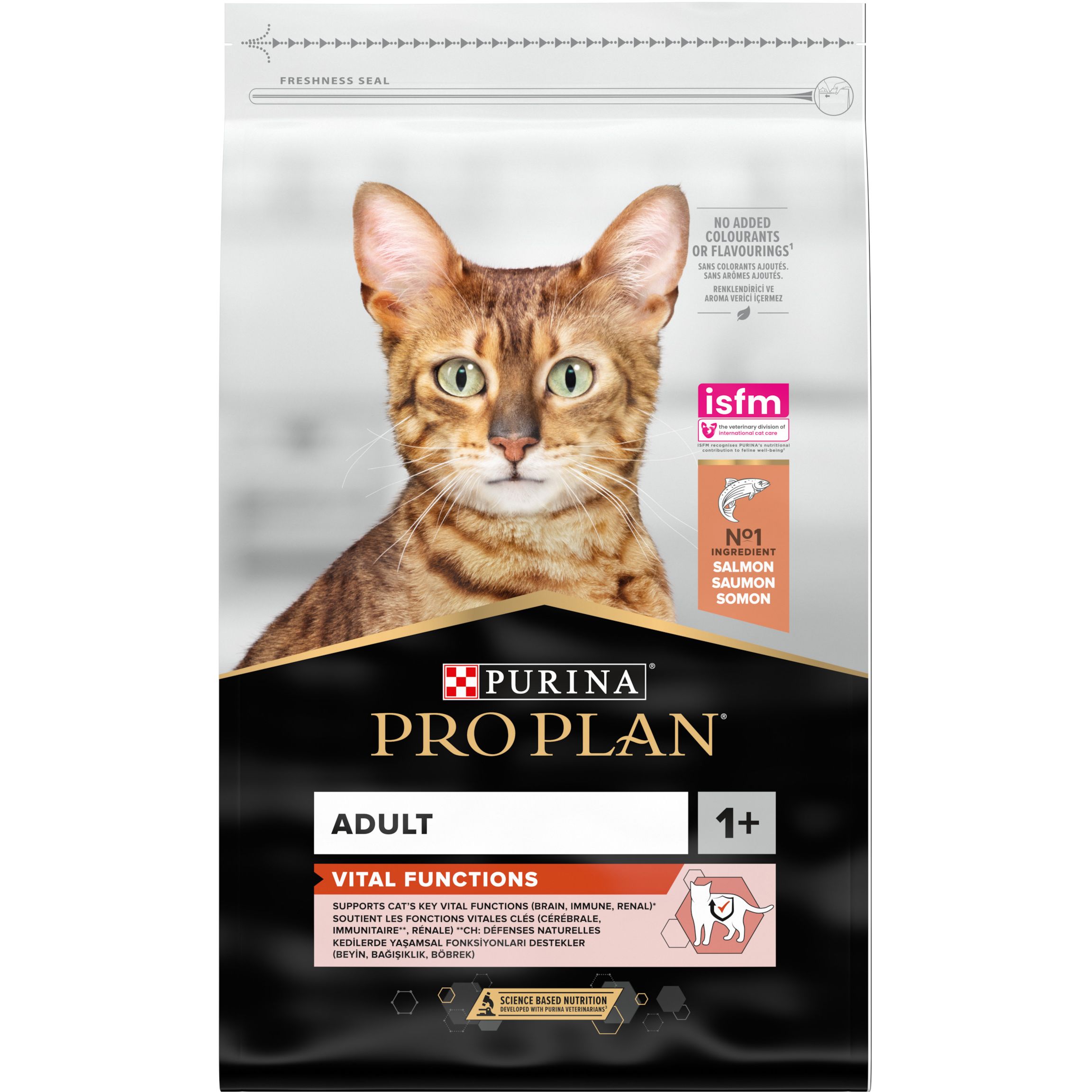 Сухой корм для взрослых кошек Purina Pro Plan Original, с лососем, 10 кг (12434269) - фото 1