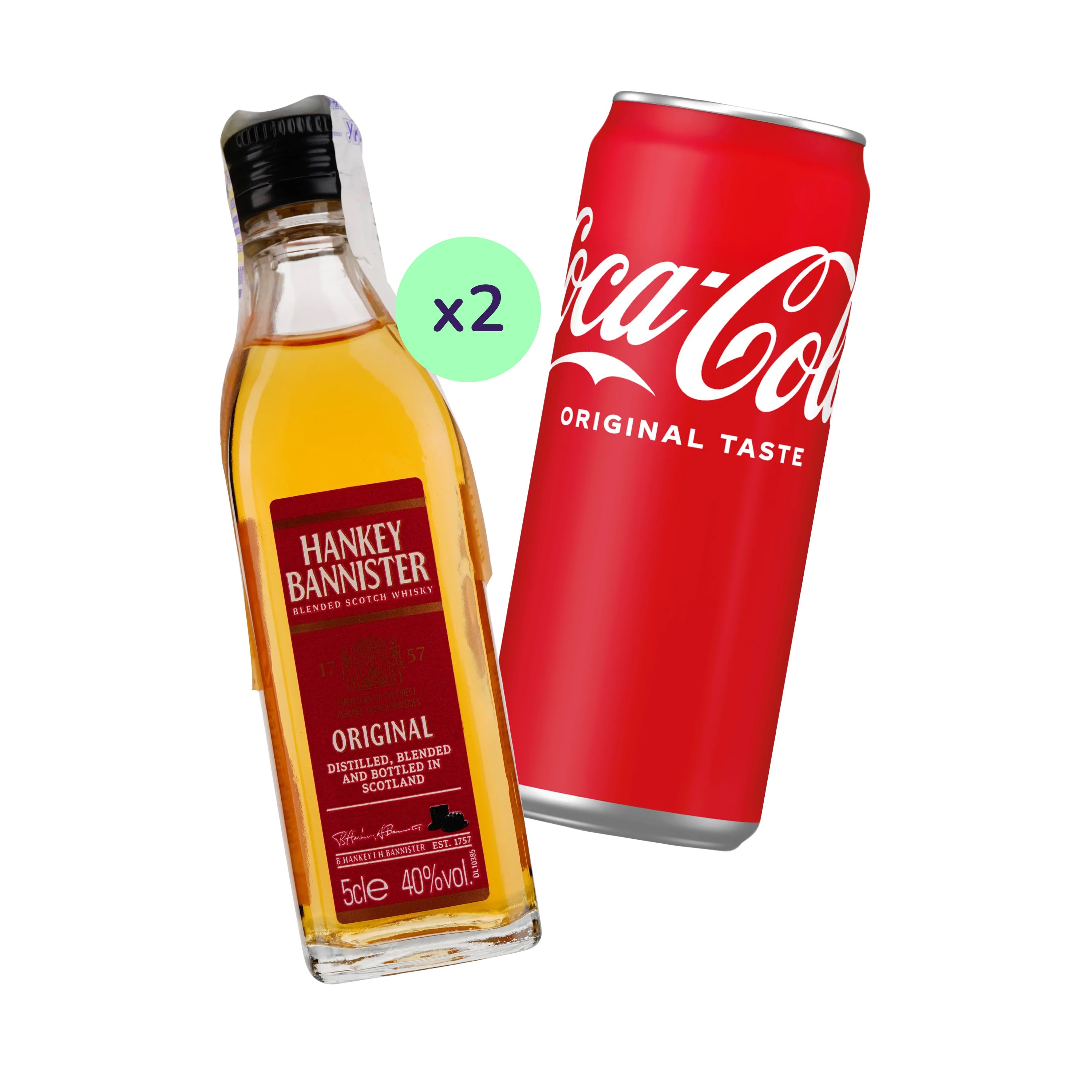 Коктейль Whisky Cola (набір інгредієнтів) х2 на основі Hankey Bannister - фото 2