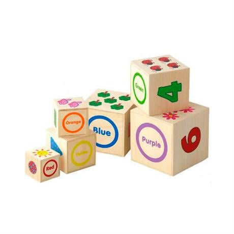 Деревянные кубики-пирамидка Viga Toys с цифрами (50392) - фото 4
