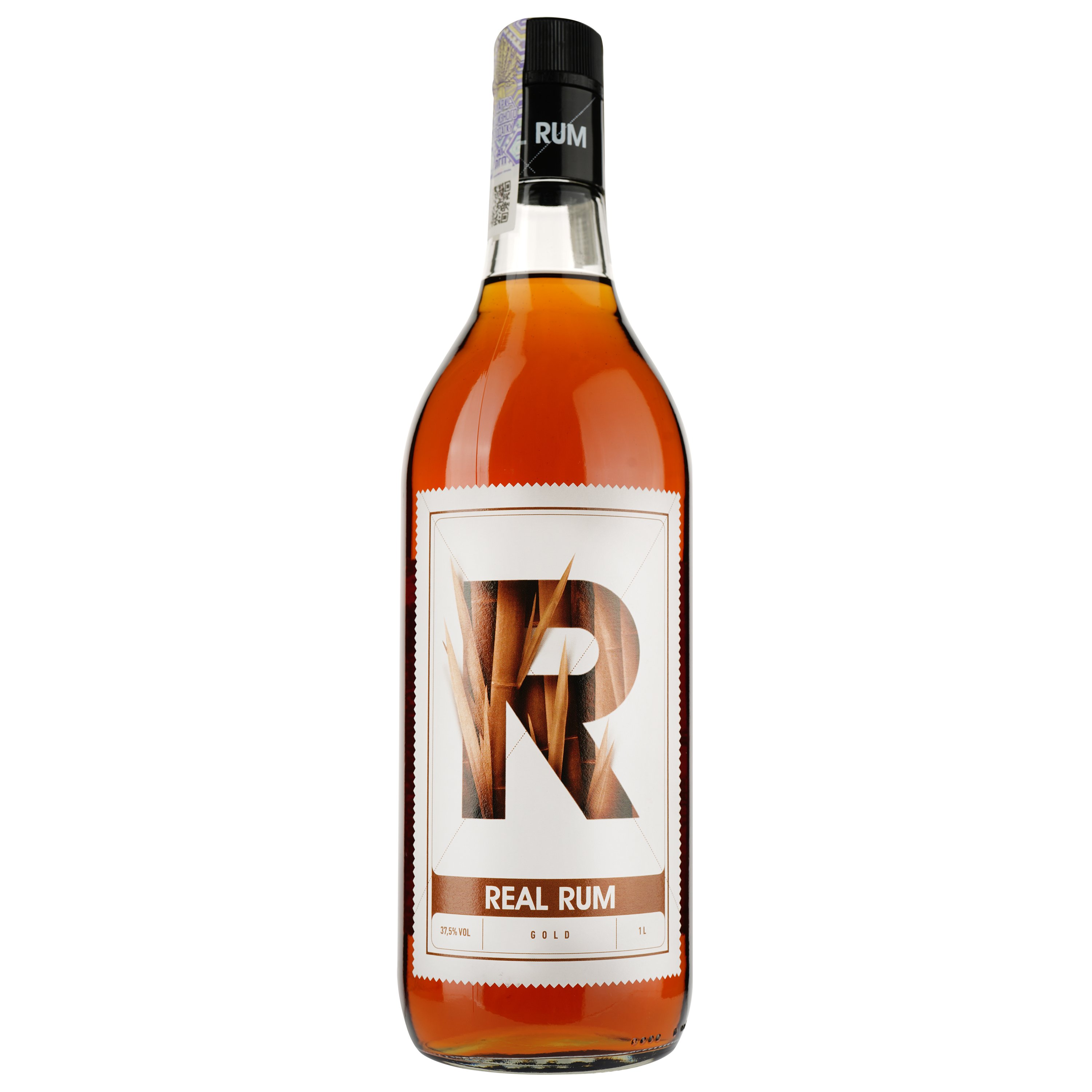 Ром Real Rum Gold, 37,5%, 1 л - фото 1