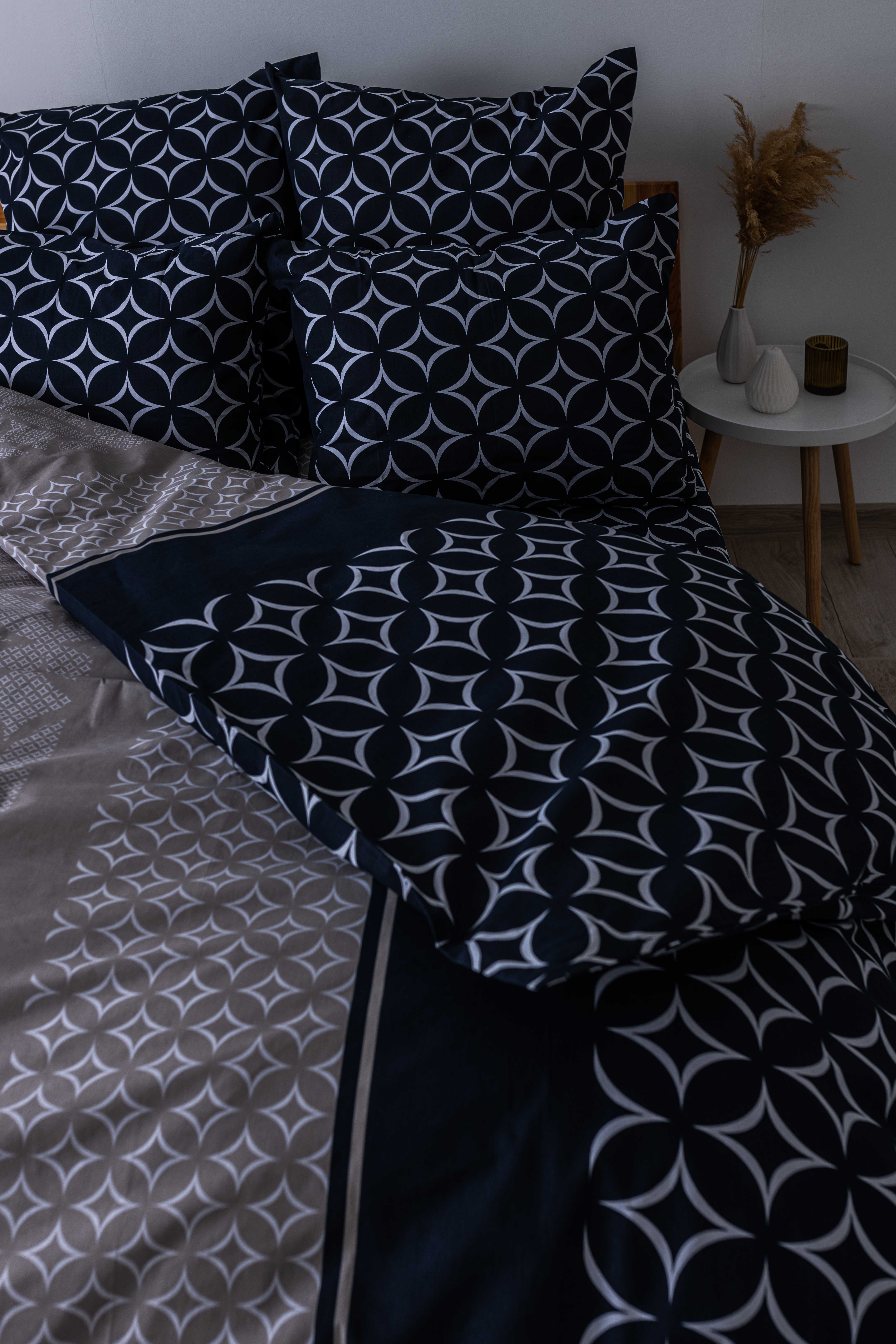 Комплект постельного белья ТЕП Soft dreams 329 Gatsby евро синий с бежевым (2-03859_25663) - фото 4