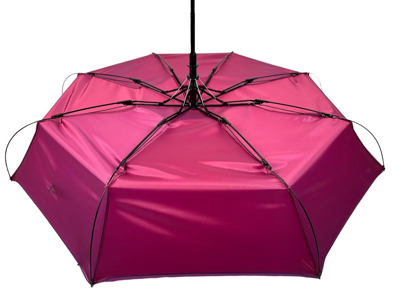 Жіноча складана парасолька напівавтомат Toprain 97 см рожева - фото 6
