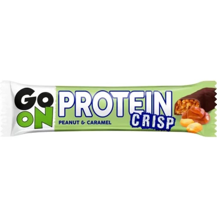 Батончик протеїновий Go On Nutrition Crisp Bar with Peanut&Caramel 50 г - фото 1