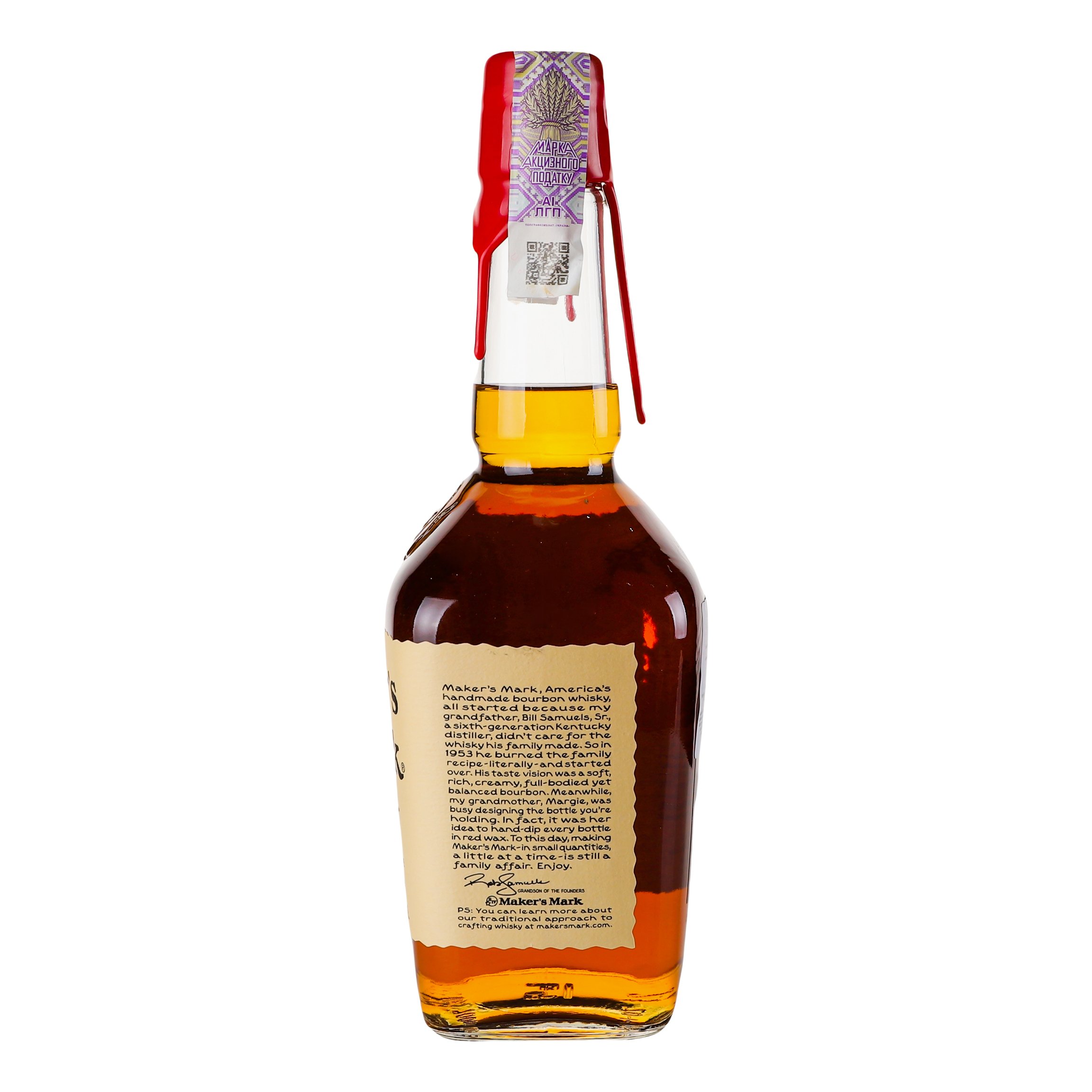 Виски Maker's Mark Bourbon, 45%, 0,7 л (452056) - фото 4