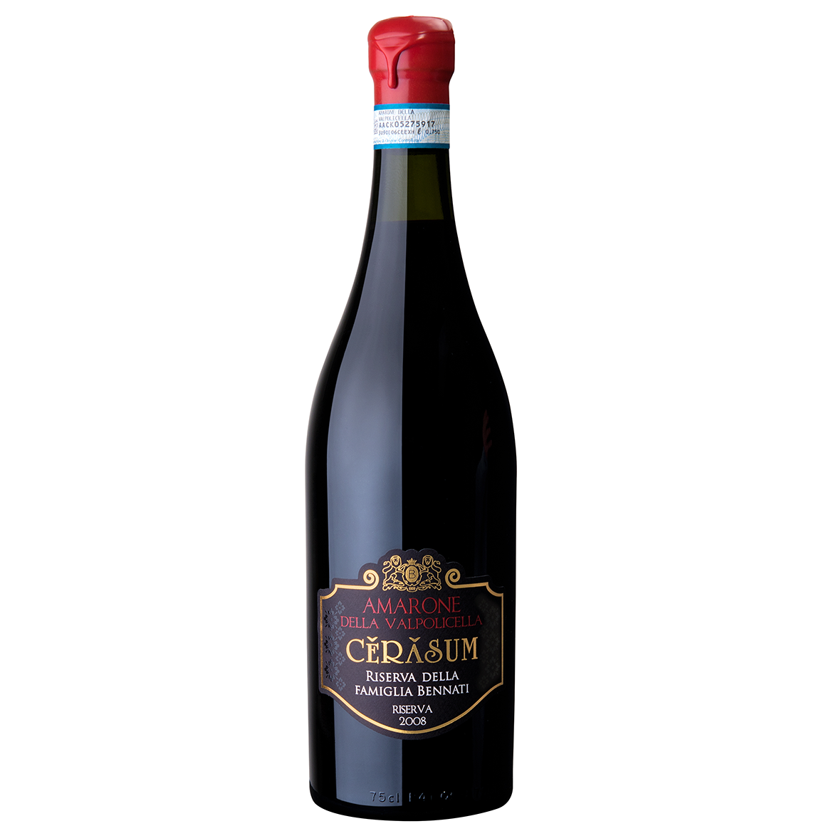 Вино Bennati Cerasum Riserva Amarone Della Valpolicella, червоне, сухе, 15%, 0,75 л - фото 1