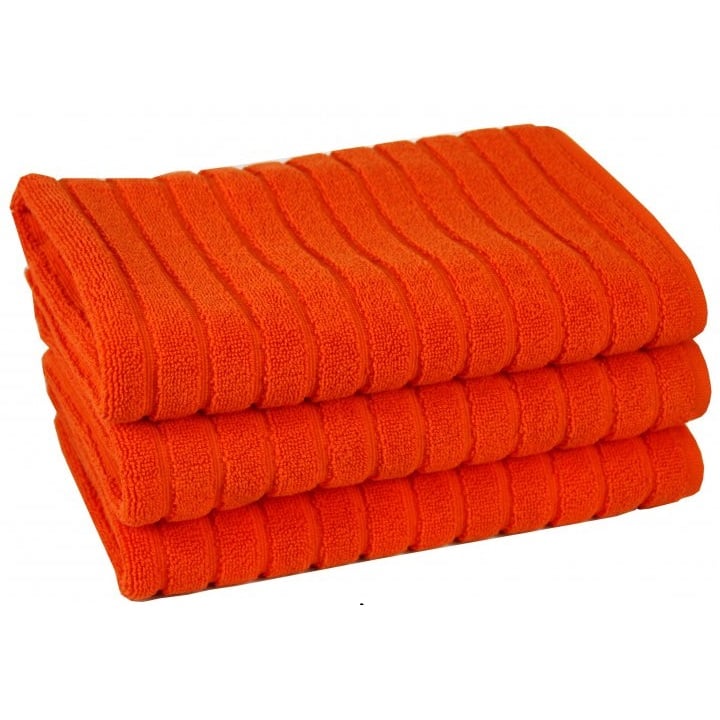 Полотенце для ног Maisonette Rainbow, 60х60 см, оранжевый (8699965100119) - фото 1