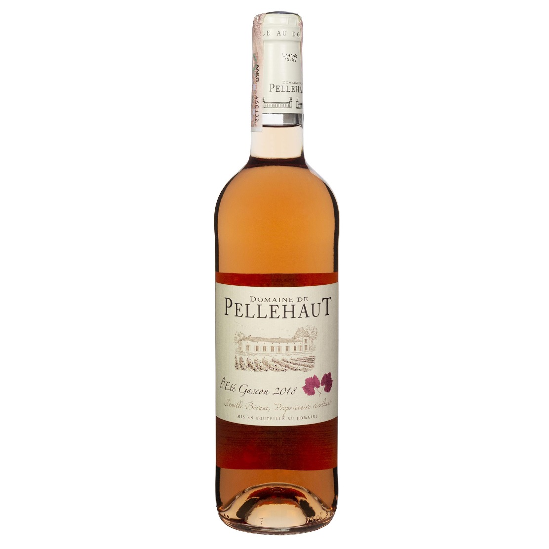 Вино Domaine de Pellehaut l'Ete Gascon Rose 2020, розовое, полусладкое, 0,75 л - фото 2