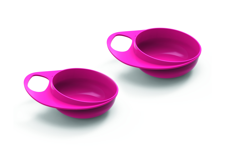 Тарелка Nuvita Easy Eating, глубокая, розовый, 2 шт. (NV8431Pink) - фото 1