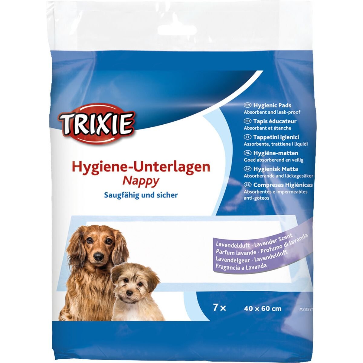 Пелюшки для собак Trixie із запахом лаванди, 60х40 см, 7 шт. - фото 1