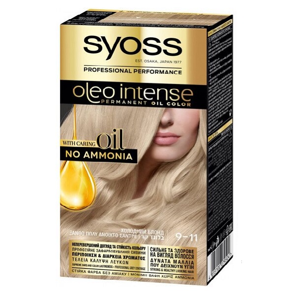 Фарба для волосся Syoss 9-11 Холодний Блонд, без аміаку, 115 мл - фото 1