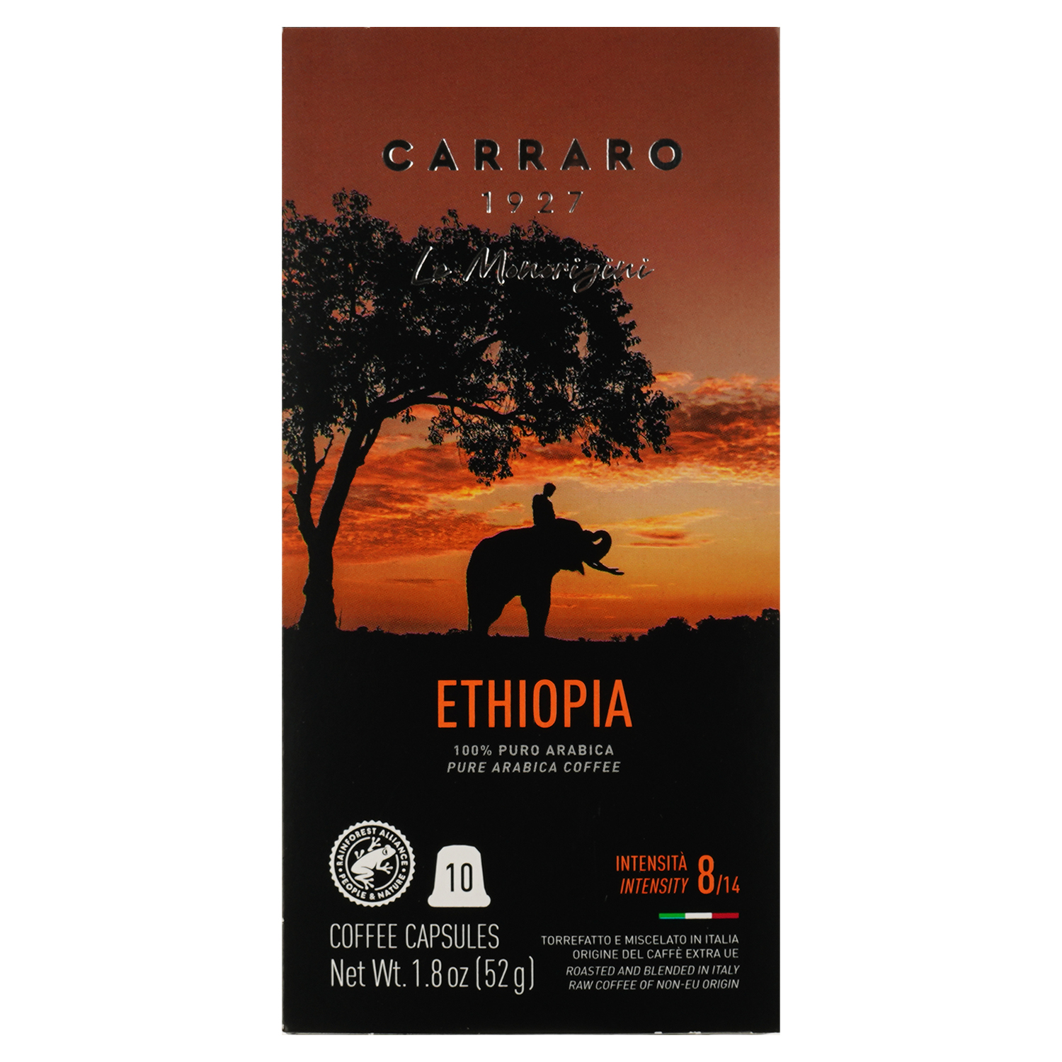 Кава в капсулах Carraro Nespresso Le Monorigini Ethiopia, 10 капсул - фото 1