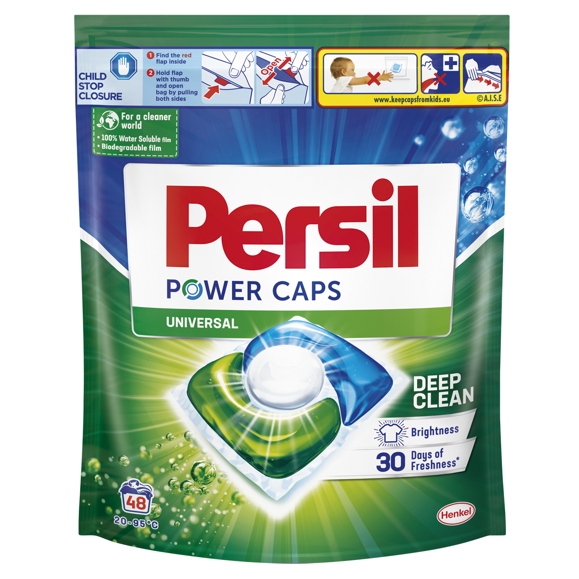 Капсулы для стирки Persil Power Caps Универсальные, 48 шт. - фото 1