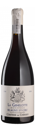Вино Domaine Comtesse de Cherisey Blagny 1er Cru La Genelotte Monopole 2018, красное, сухое, 12%, 0,75 л - фото 1