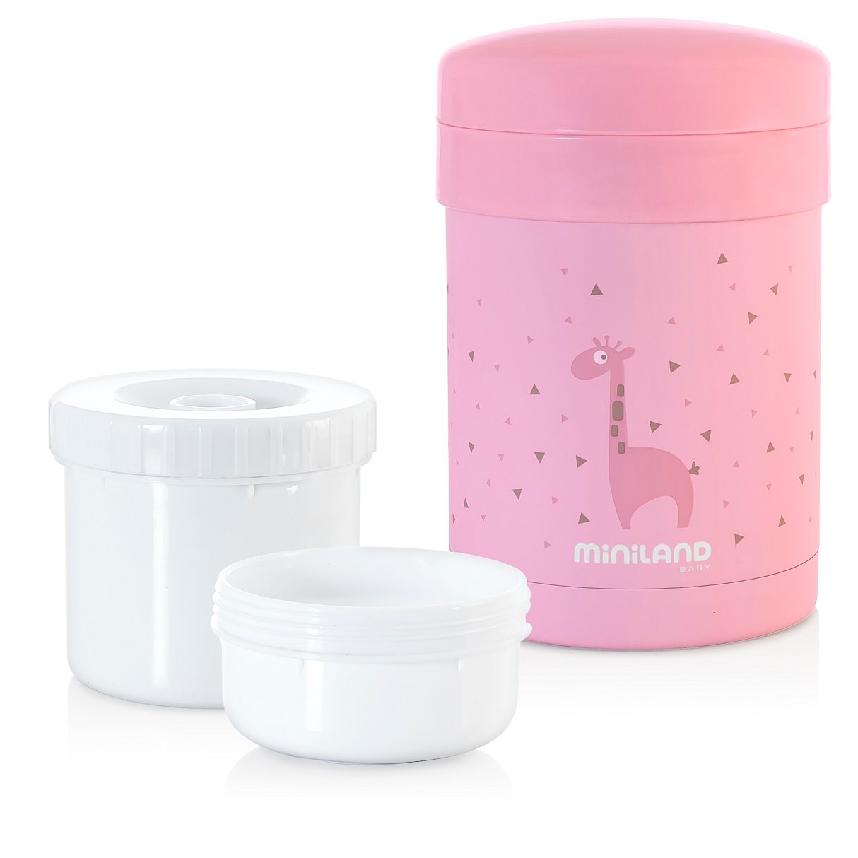 Термос для еды Miniland Thermetic Pink, с контейнерами, 700 мл, розовый (89227) - фото 4
