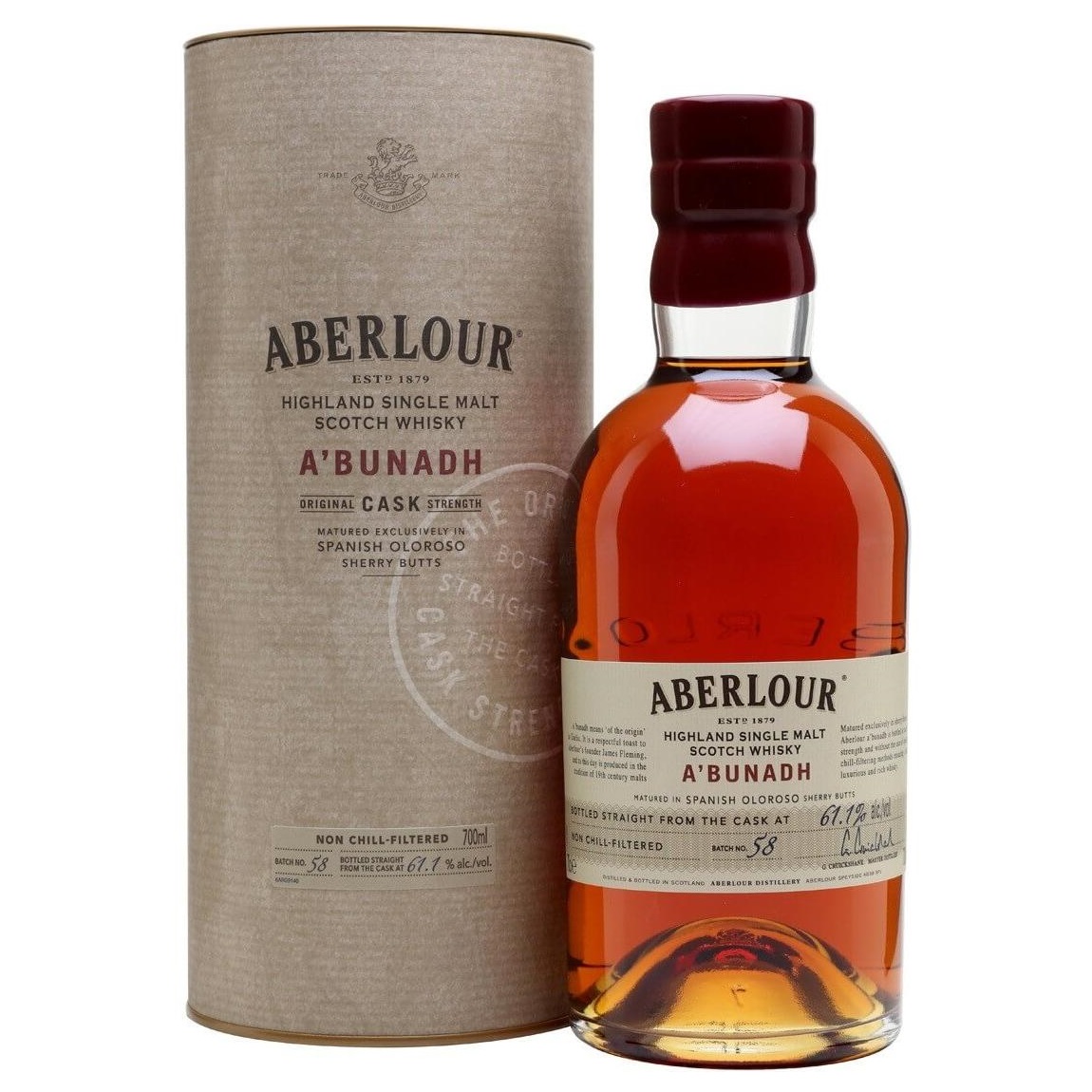 Виски Aberlour A'Bunadh Batch 71 Single Malt Scotch Whisky, 61,5%, 0,7 л - фото 1