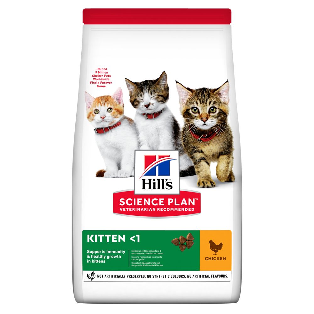Сухой корм котят Hill's Science Plan Kitten, с курицей, 3 кг (604049) - фото 1